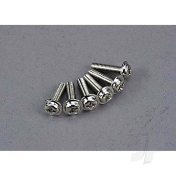 Traxxas Screws, 3X12Mm Washerhead Machine (6 Pcs) (TRX3186)