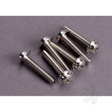 Traxxas Screws, 3X15Mm Washerhead Machine (6 Pcs) (TRX3187)
