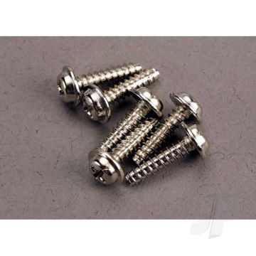 Traxxas Screws, 3X12Mm Washerhead Self-Tapping (6 Pcs) (TRX3286)
