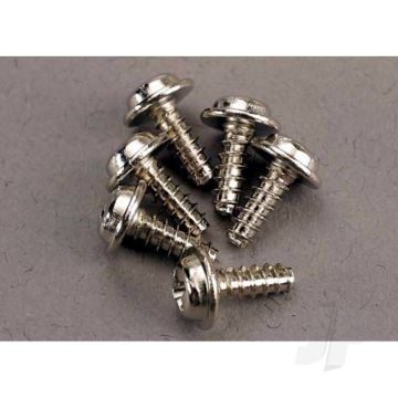 Traxxas Screws, 3X8Mm Washerhead Self-Tapping (6 Pcs) (TRX3290)