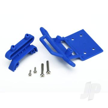 Traxxas Front Bumper & Mount Rst (Blue) (TRX3621X)