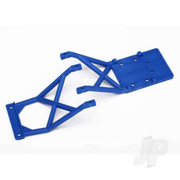 Traxxas Skid Plates, Front & Rear (Blue) (TRX3623X)