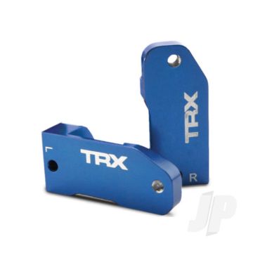 Traxxas Caster Blocks, 30-Degree, Blue-Anodised 6061-T6 Aluminium (Left & Right) / Suspension Screw Pin (2 Pcs) (TRX3632A)