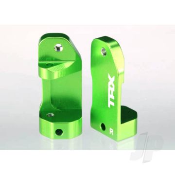 Traxxas Caster Blocks, 30-Degree, Green-Anodised 6061-T6 Aluminium (Left & Right) / Suspension Screw Pin (2 Pcs) (TRX3632G)