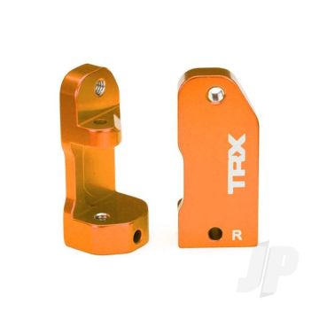 Traxxas Caster Blocks, 30-Degree, Orange-Anodised 6061-T6 Aluminium (Left & Right)/ Suspension Screw Pin (2) (TRX3632T)