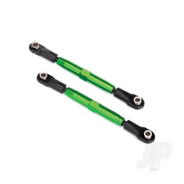 Traxxas Camber Links, Rear (Tubes Green-Anodised, 7075-T6 Aluminium, Stronger Than Titanium) (73Mm) (2 Pcs) / Rod Ends (4 Pcs) / Aluminium Wrench (1Pc) (TRX3644G)