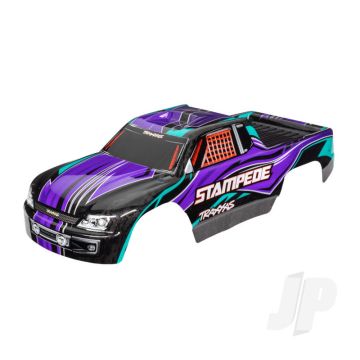 Traxxas Body, Stampede (Also Fits Stampede Vxl), Purple (Painted, Decals Applied) (TRX3651P)