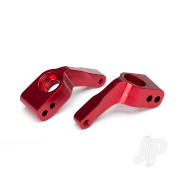 Traxxas Stub Axle Carriers, Rustler / Stampede / Bandit (2 Pcs), 6061-T6 Aluminium (Red-Anodised) / 5X11Mm Ball Bearings (4 Pcs) (TRX3652X)