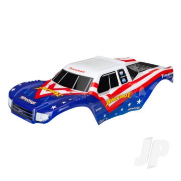 Traxxas Body, Bigfoot Red, White, & Blue, Officially Licensed Replica (Painted, Decals Applied) (TRX3676)