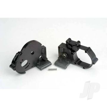 Traxxas Gearbox Halves (Left & Right) (Black) With Idler Gear Shaft (TRX3691)