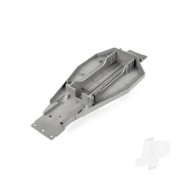 Traxxas Lower Chassis (Grey) (166Mm Long Battery Compartment) (Fits Both Flat And Hump Style Battery Packs) (TRX3722R)