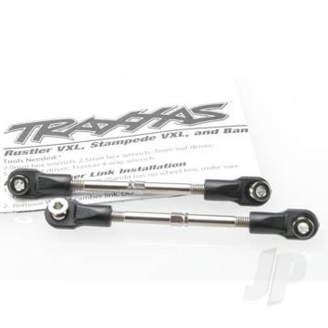 Traxxas Turnbuckles, Toe Link, 59Mm (78Mm Centre To Centre) (2 Pcs) (Assembled With Rod Ends And Hollow Balls) (TRX3745)