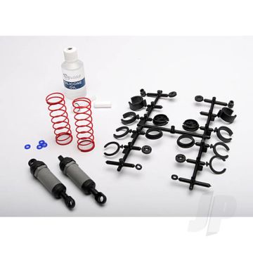 Traxxas Ultra Shocks (Grey) (Long) (Complete With Spring Pre-Load Spacers & Springs) (2 Pcs) (TRX3760A)