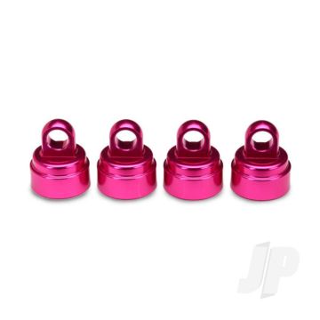 Traxxas Shock Caps, Aluminium (Pink-Anodised) (4 Pcs) (Fits All Ultra Shocks) (TRX3767P)