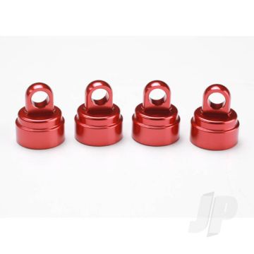 Traxxas Shock Caps, Aluminium (Red-Anodised) (4 Pcs) (Fits All Ultra Shocks) (TRX3767X)