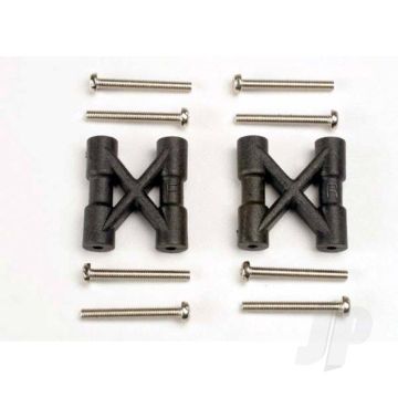 Traxxas Bulkhead Cross Braces (2 Pcs) / 3X25Mm Cs Screws (8 Pcs) (TRX3930)