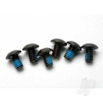 Traxxas Screws, 4X6Mm Button-Head Machine (Hex Drive) ( With Threadlock) (6 Pcs) (TRX3939)