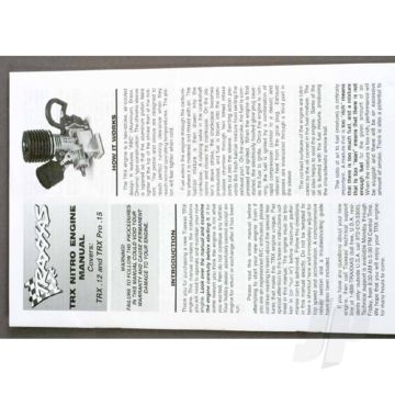 Traxxas Engine Manual, Trx (TRX4099)