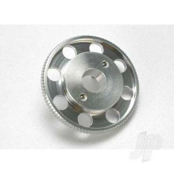 Traxxas Flywheel, (Larger, Knurled For Use With Starter Boxes) (Trx 2.5 And Trx 2.5R) (Silver Anodised) (TRX4142X)