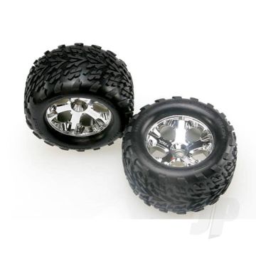 Traxxas Tyres And Wheels, Assembled Glued (2.8In) (2 Pcs) (TRX4171)