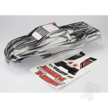 Traxxas Body, T-Maxx, Prographix (Long Wheelbase) (Replacement For Painted Body. Graphics Are Painted, Requires Paint And Final Colour Application) / Window, Grille, Lights Decal Sheet (TRX4921X)