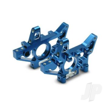 Traxxas Bulkheads, Front (Machined 6061-T6 Aluminium) (Blue) (Left & Right) (Requires Use Of 4939X Suspension Pins) (TRX4930X)