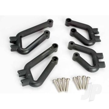 Traxxas Bumper Mounts, Front (Left & Right) / Bumper Mounts, Rear (Left & Right) / 3X12Mm Rhm Screws (8 Pcs) (TRX4936)