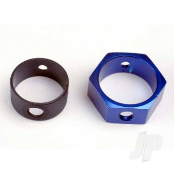 Traxxas Brake Adapter, Hex Aluminium (Blue) (TRX4966)