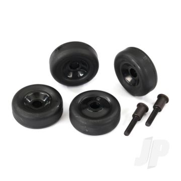 Traxxas Wheels (4 Pcs) / Axles (2 Pcs), For Maxx Wheelie Bar (TRX4976)