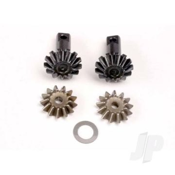 Traxxas Diff Gear Set: 13-T Output Gear Shafts (2 Pcs) / 13-T Spider Gears (2 Pcs) / Spider Shaft (1Pc) / 6X10X0.5Mm Ptfe-Coated Washer (1Pc) (TRX4982)