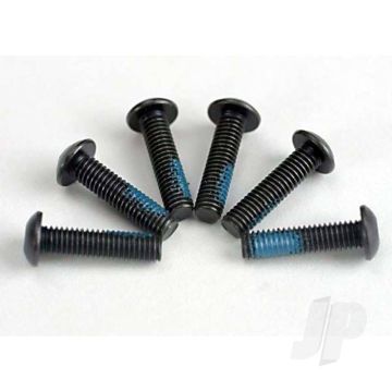 Traxxas Screws, 3X12Mm Button-Head Machine (6 Pcs) (Starter Attachment Screws With Threadlock) (TRX5282)