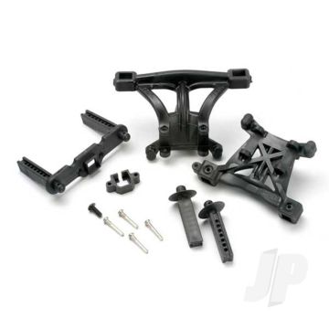 Traxxas Body Mounts, Front & Rear / Body Mount Posts, Front & Rear / 2.5X18Mm Screw Pins (4 Pcs) / 4X10Mm Bcs (1Pc) (TRX5314)