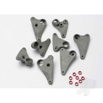 Traxxas Rocker Arm Set, Progressive-2 (90-T) / Spacers (Red Aluminium) (8 Pcs) (TRX5358)