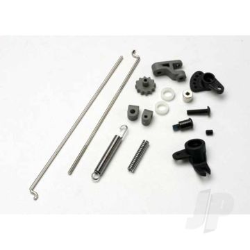 Traxxas Linkage Set, Throttle & Brake, Revo / Slayer (Includes Servo Horns, Rod Guides, Brake Spring, Brake Adjustment Dial, Brake Lever, Rods (Wires), Bellcrank, Throttle Return Spring, Hardware) (TRX5368)