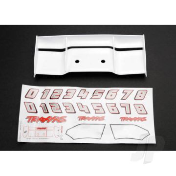 Traxxas Wing, Revo (White) / Decal Sheet (TRX5412)
