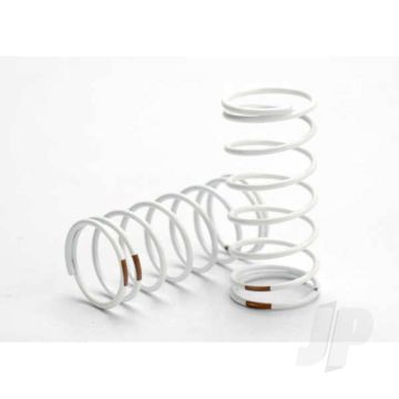 Traxxas Spring, Shock (White) (Gtr) (Rear) (1.0 Rate Tan) (1 Pair) (TRX5429)