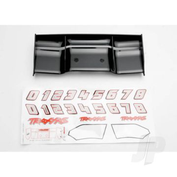 Traxxas Wing, Revo (Black) / Decal Sheet (TRX5446)