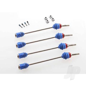 Traxxas Driveshafts, Revo / Maxx (Steel Constant-Velocity) (Assembled With Inner & Outer Dust Boots) (For Models With Sealed Pivot Ball Suspension & 3.8'' Wheels) (4 Pcs) (TRX5451R)