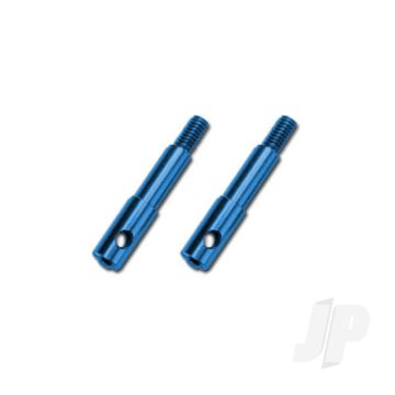 Traxxas Wheel Spindles, Front, 7075-T6 Aluminium, Blue-Anodised (Left & Right) (TRX5537X)