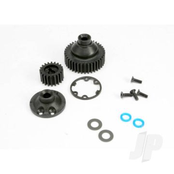 Traxxas Gears, Differential 38-T (1Pc) / Differential Drive Gear 20-T / Side Cover Plate (1Pc) / Gasket (1Pc) / Output Gear Seals (X-Ring) (2 Pcs) / 2.5X8Mmccs (4 Pcs) / 5X10X.5Mmtw (2 Pcs) (TRX5579)