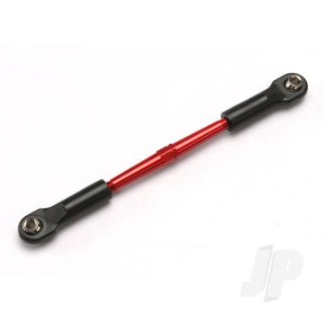 Traxxas Turnbuckle, Aluminium (Red-Anodised), Front Toe Link, 61Mm (1Pc) (Assembled With Rod Ends And Hollow Balls) (See Part 5539X For Complete Set Of Jato Aluminium Turnbuckles) (TRX5595)