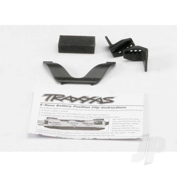 Traxxas Retainer Clip, Battery (1Pc) / Front Clip (1Pc) / Rear Clip (1Pc) / Foam Spacer (1Pc) (For One Battery Compartment) (TRX5629)