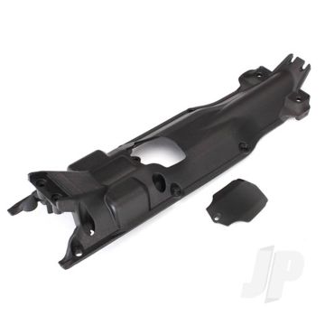 Traxxas Skidplate, Transmission, Nylon (Black) / Cover (TRX5637X)
