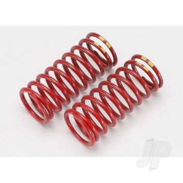 Traxxas Spring, Shock (Red) (Long) (Gtr) (4.9 Rate Double Yellow Stripe) (1 Pair) (TRX5648)