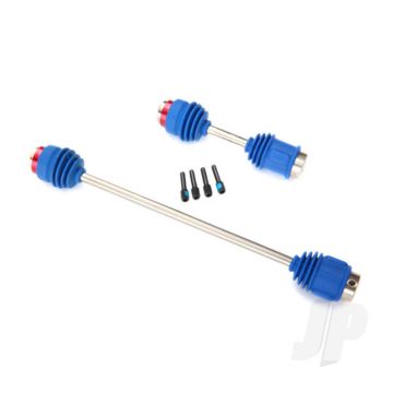 Traxxas Driveshafts, Centre E-Revo (Steel Constant-Velocity) Front (1Pc) / Rear (1Pc) (Assembled With Inner And Outer Dust Boots, For E-Revo & Summit) (TRX5650R)