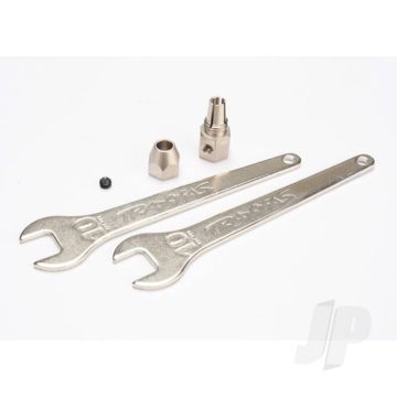 Traxxas Motor Coupler, Collet Style / Gs 4X3 Ss ( With Threadlock) (1Pc) / Wrench, 10Mm (2 Pcs) (TRX5761)