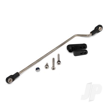 Traxxas Rudder Pushrod, Assembled / Servo Horn / 3X18Mm Bcs (Stainless) (1Pc) / 3X15Mm Cs (Stainless) (1Pc) / 3X6Mm Cs (Stainless) (1Pc) / Nl 3.0 (1Pc) (TRX5781)