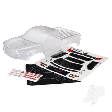 Traxxas Body, Ford Raptor, Heavy Duty (Clear, Requires Painting) / Decals (TRX5826)