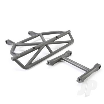 Traxxas Bumper, Rear / Bumper Mount, Rear (Black) (TRX5836)