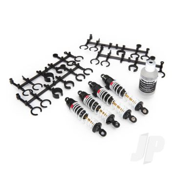 Traxxas Big Bore Shocks (Hard-Anodised & Ptfe-Coated T6 Aluminium) (Assembled With Tin Shafts And Springs) (Front & Rear) (4 Pcs) (TRX5862)